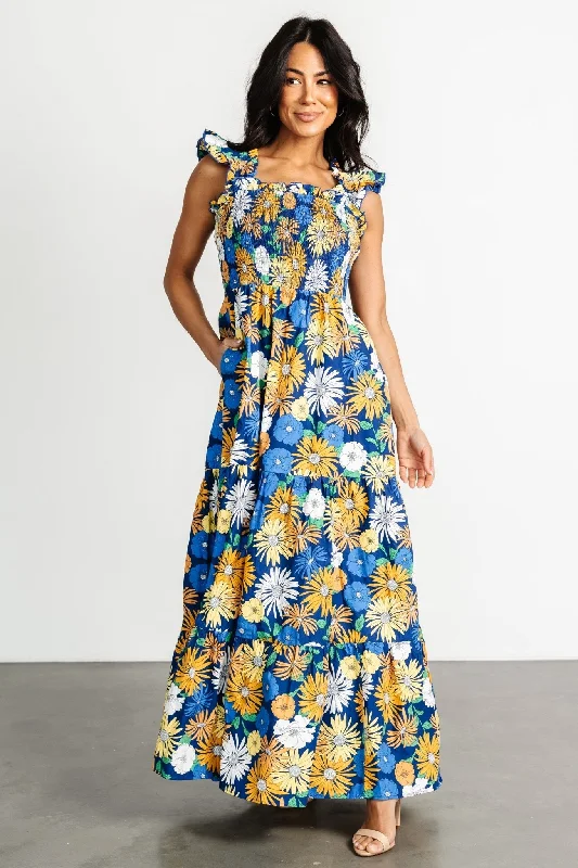 Adela Maxi Dress | Blue Multi Floral