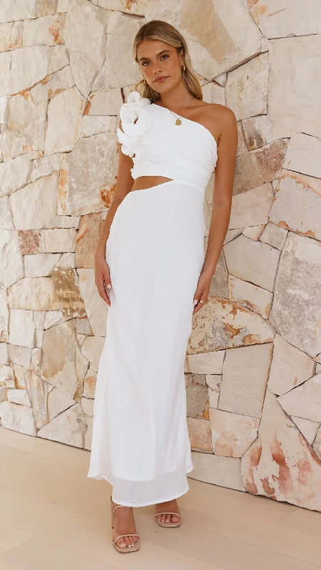 Amina Maxi Dress - White