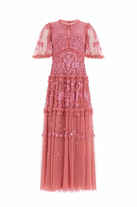 Autumn Lace Ankle Gown