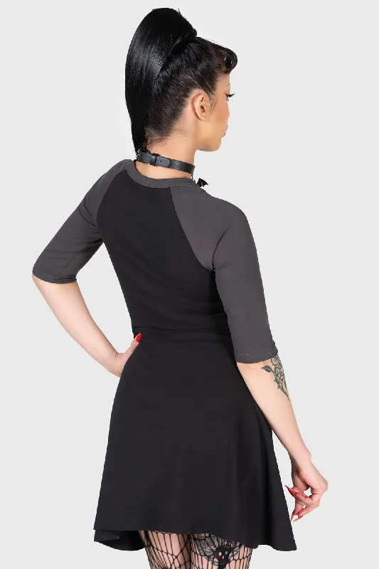 Bad 2 The Bone Raglan Dress