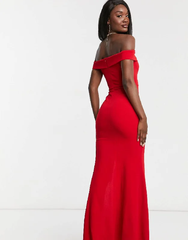 Bardot Maxi Dress Red