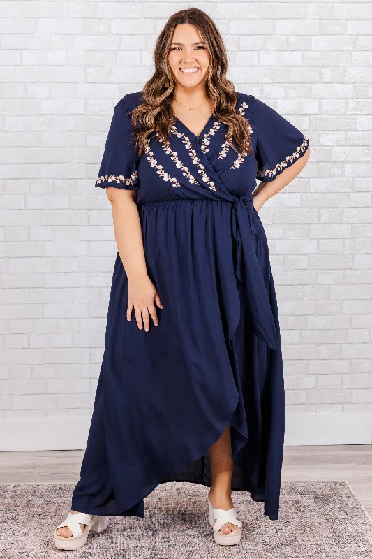 Best Born To Be Free Dress, Navy