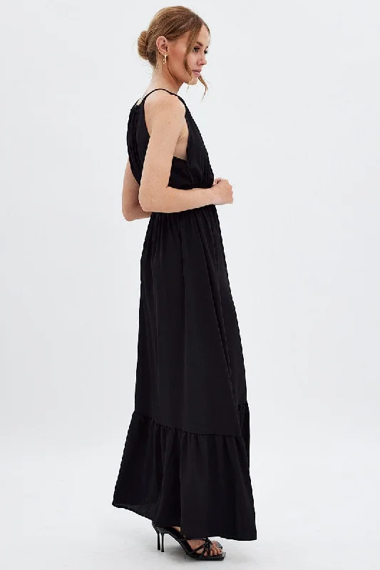 Black Cutout Maxi Dress