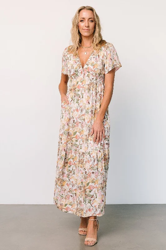 Cassie Short Sleeve Dress | Multi Floral