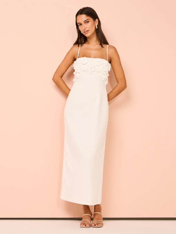 Clea Delilah Dress in Off White