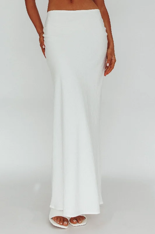 Coast To Coast Maxi Skirt White