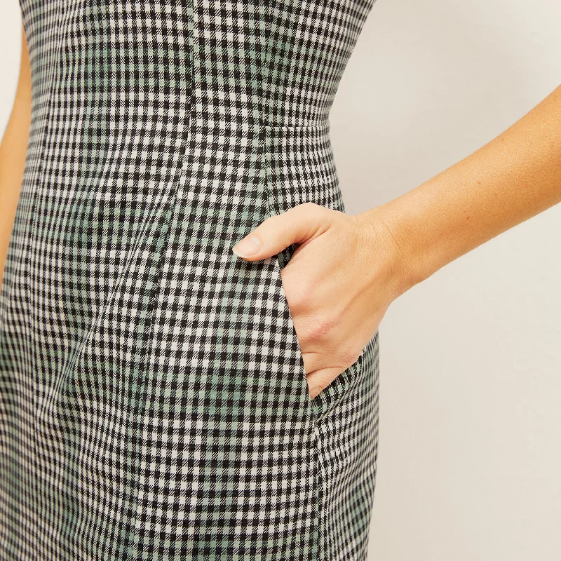 Constance Dress - Check Plaid Sharkskin :: Multi