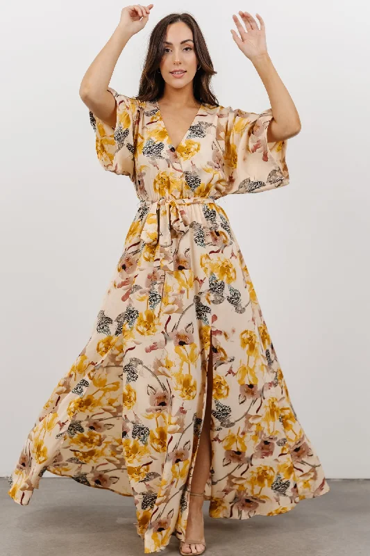 Corinth Maxi Dress | Butterfly Blooms