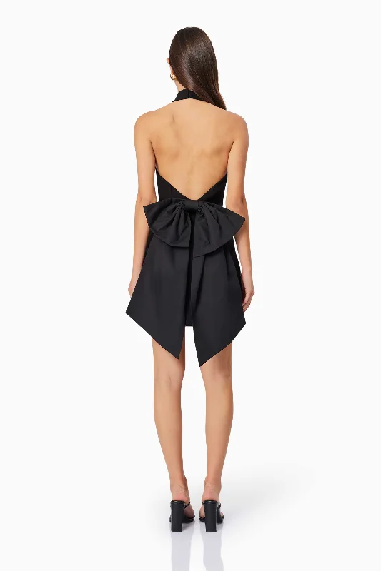 Eden Cocktail Mini Dress in Black