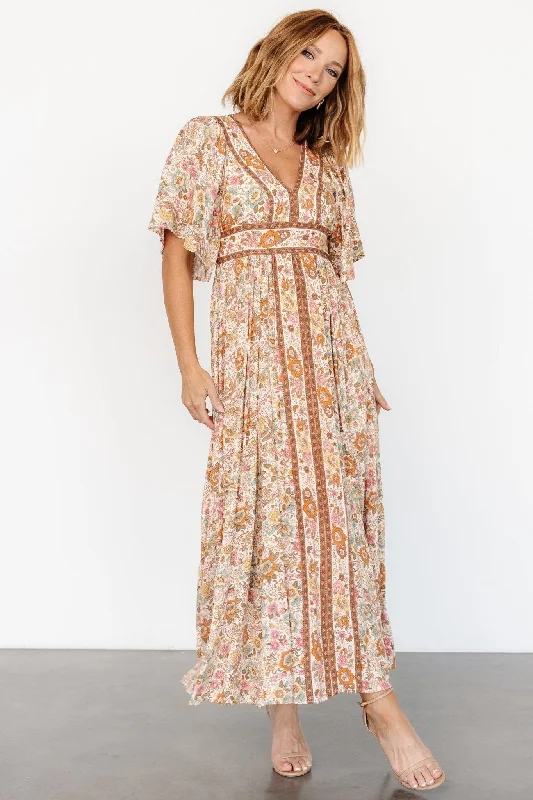 Elissa Maxi Dress | Vintage Cream Floral