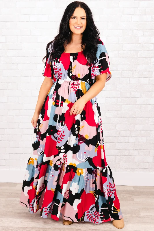 Feeling Florals Dress, Black