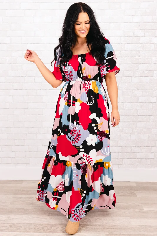 Feeling Florals Dress, Black