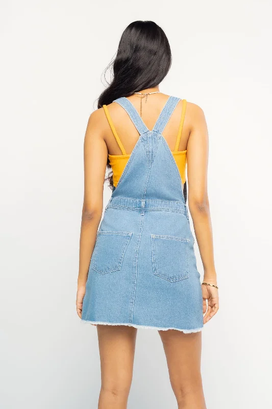 Denim Light Blue Dungaree Dress