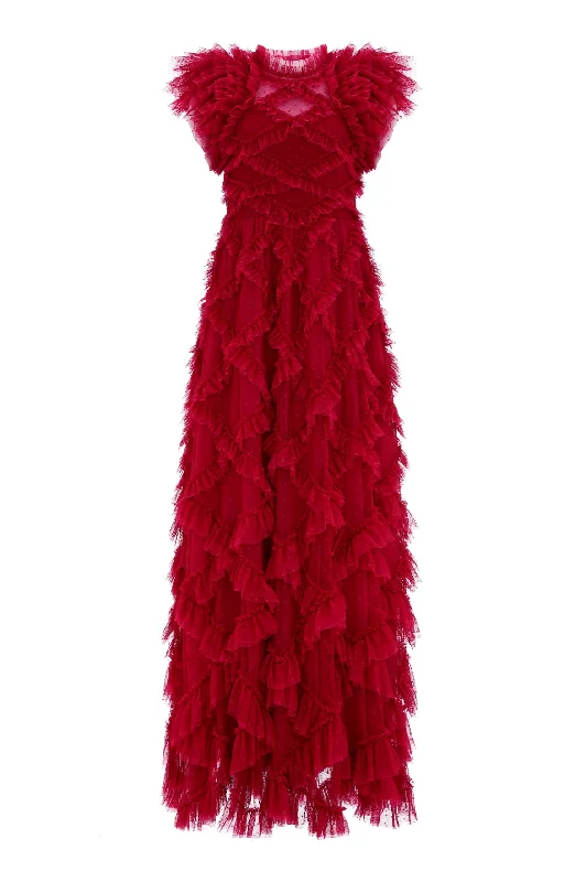 Genevieve Ruffle Gown