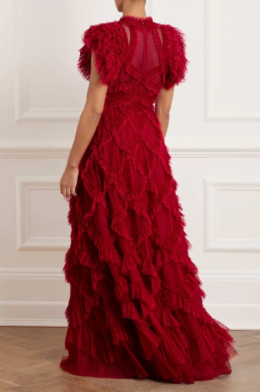 Genevieve Ruffle Gown