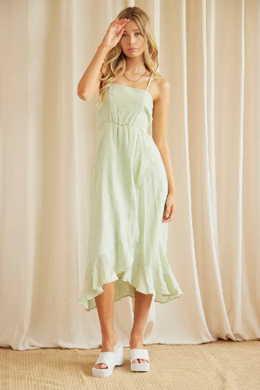 Green Maxi Dress Sleeveless