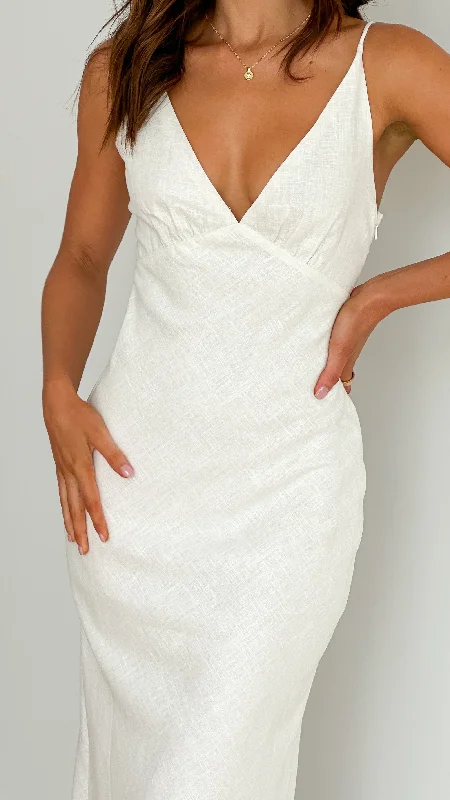 Halina Maxi Dress - White