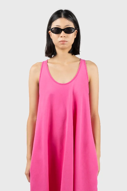 Pink Heavyweight Jersey Dress