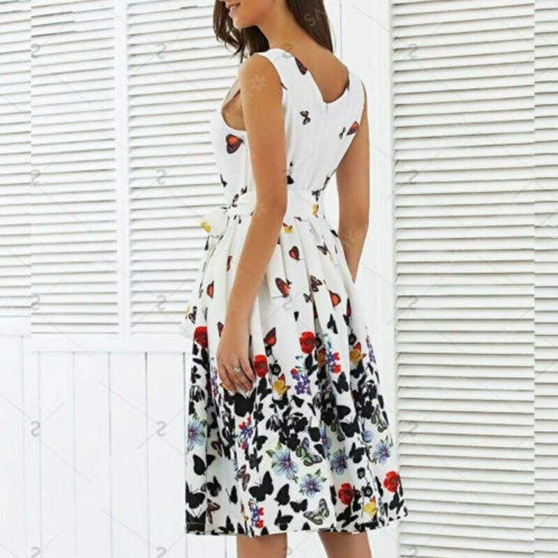 FashionSierra - Hot Fashion Women Floral Long Maxi Dress Evening Party Ladies Casual Beach Holiday Dresses Summer Sundress