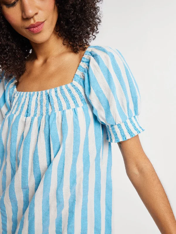 Jane Dress in Atoll Stripe