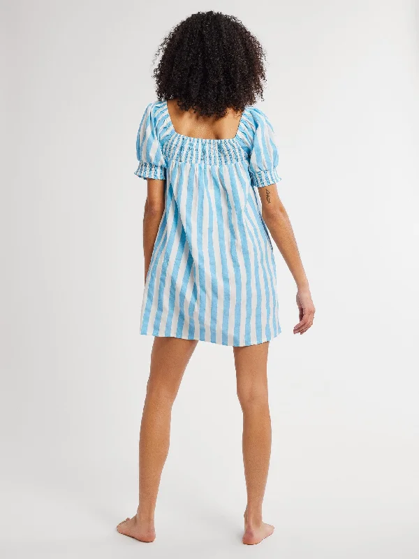 Jane Dress in Atoll Stripe