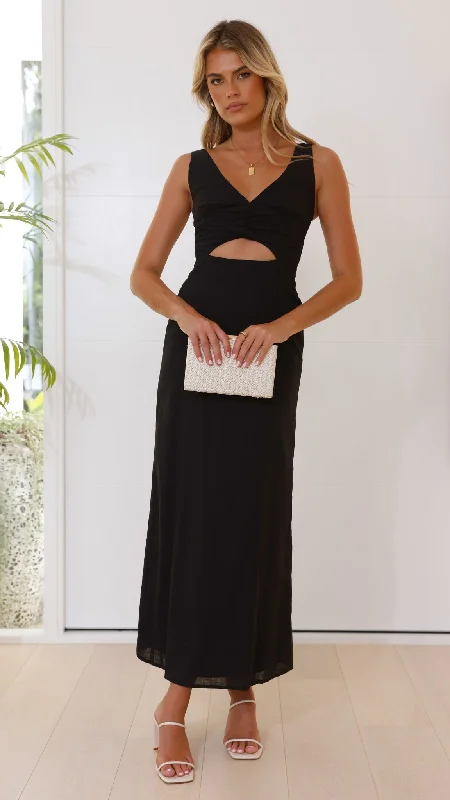 Mahalia Maxi Dress - Black