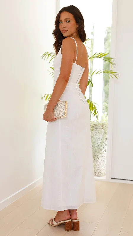 Mahalia Maxi Dress - White