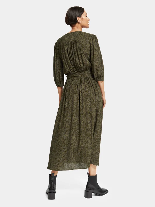 Midi wrap dress