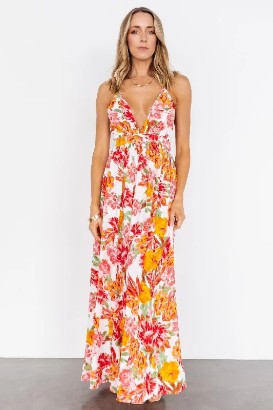 Miramar Maxi Dress | Off White Floral