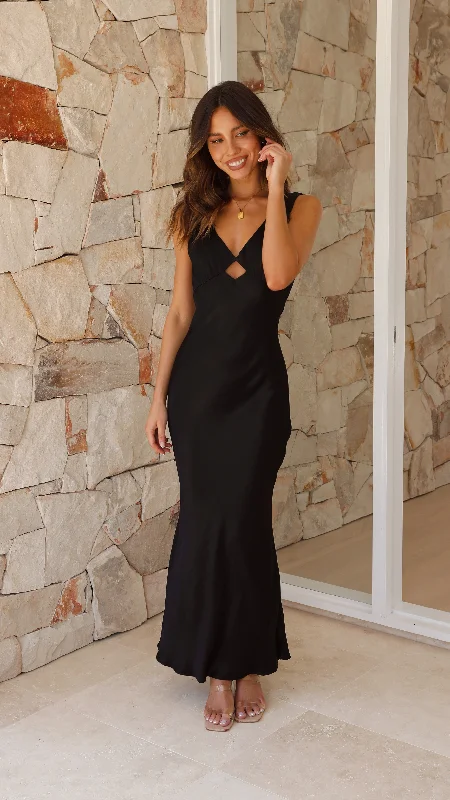 Ophelia Maxi Dress - Black