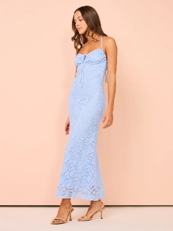 Ownley Claudia Lace Dress in Sky