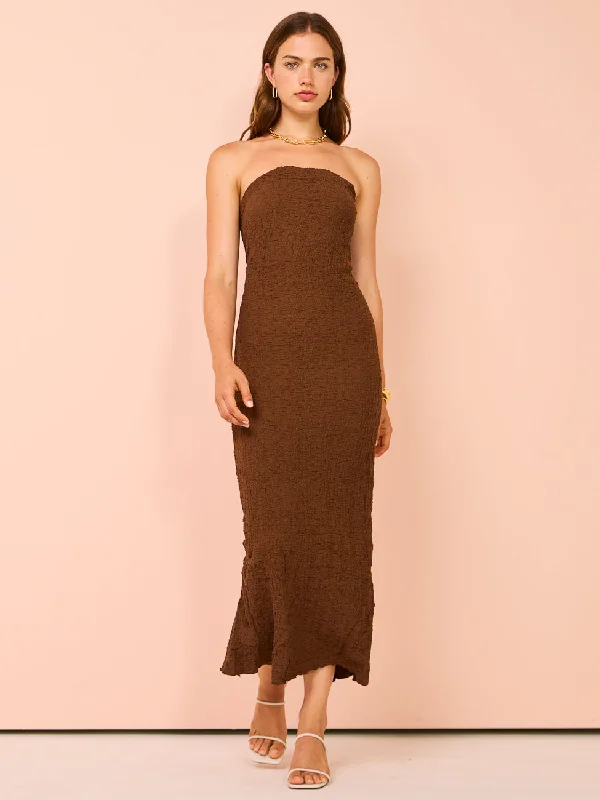 Ownley Petra Dress in Coffee