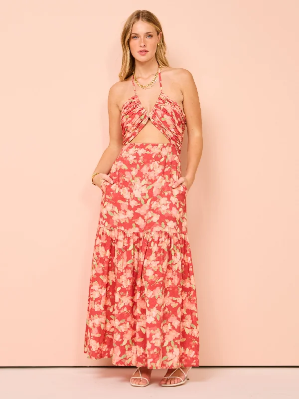 Peony Reminisce Maxi Dress in Sourvenirs