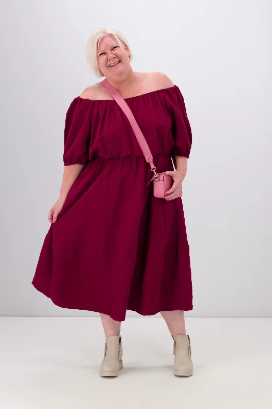 PQ Collection Juliette Dress Deep Plum