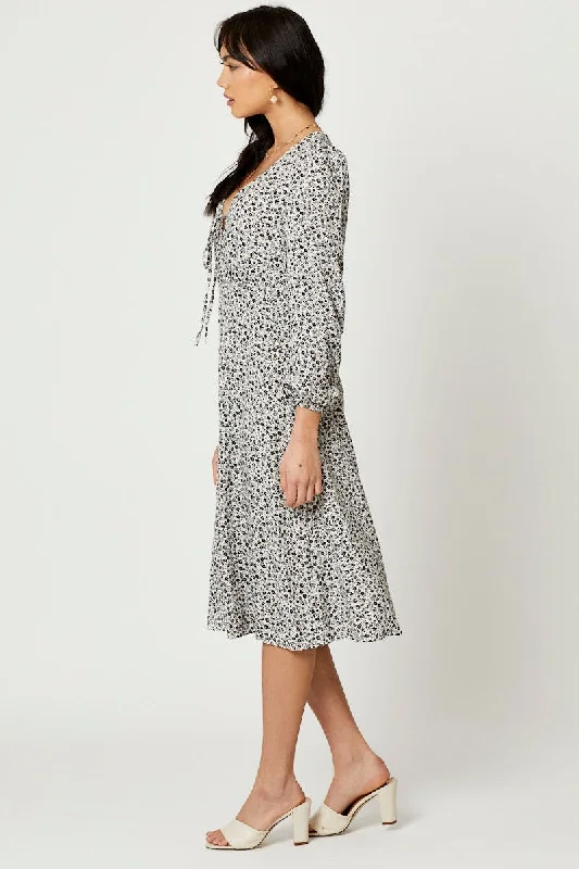 Print Midi Dress