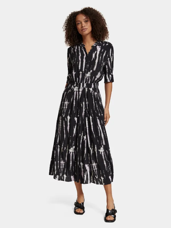 Printed midi dress