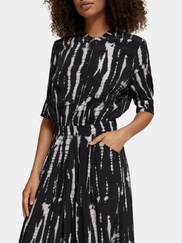 Printed midi dress