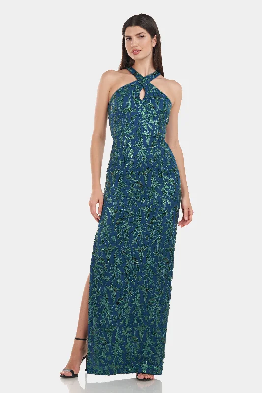 Rebecca Keyhole Column Gown