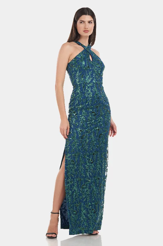 Rebecca Keyhole Column Gown