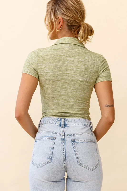 Roadtrip Collared Short Sleeve Shirt Green