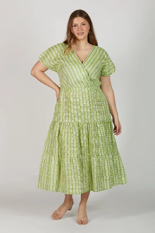 Shari Linen Dress in Sage