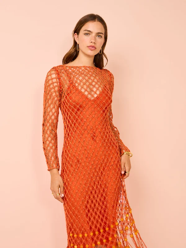 Significant Other Nira Dress in Tangelo