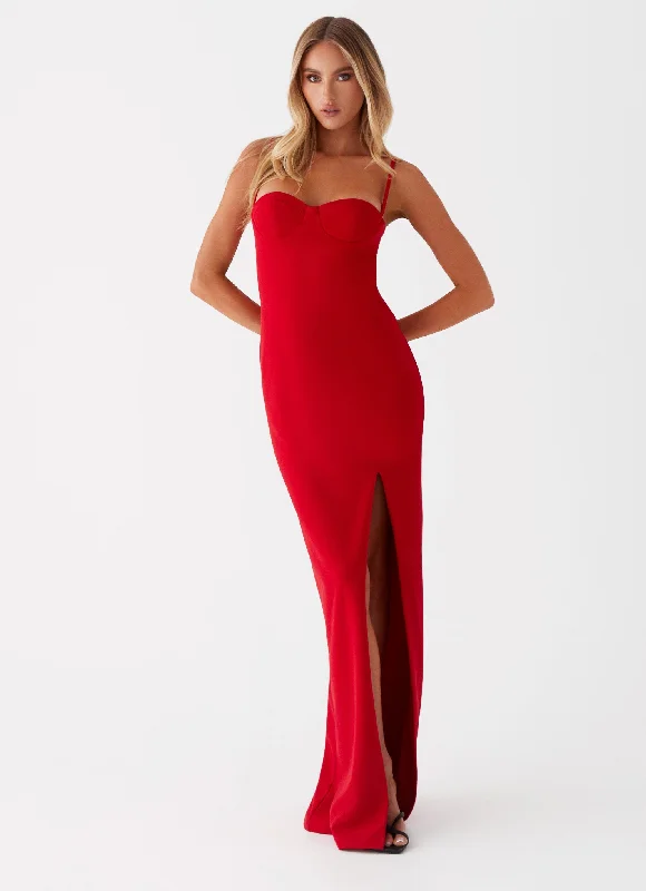 Stefanie Maxi Dress - Red