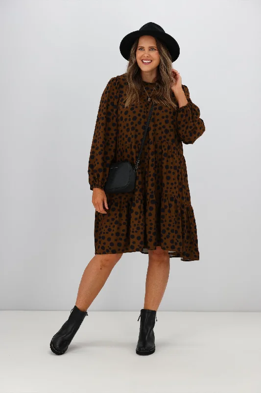 Stella + Gemma Prudence Dress Choco Cheetah