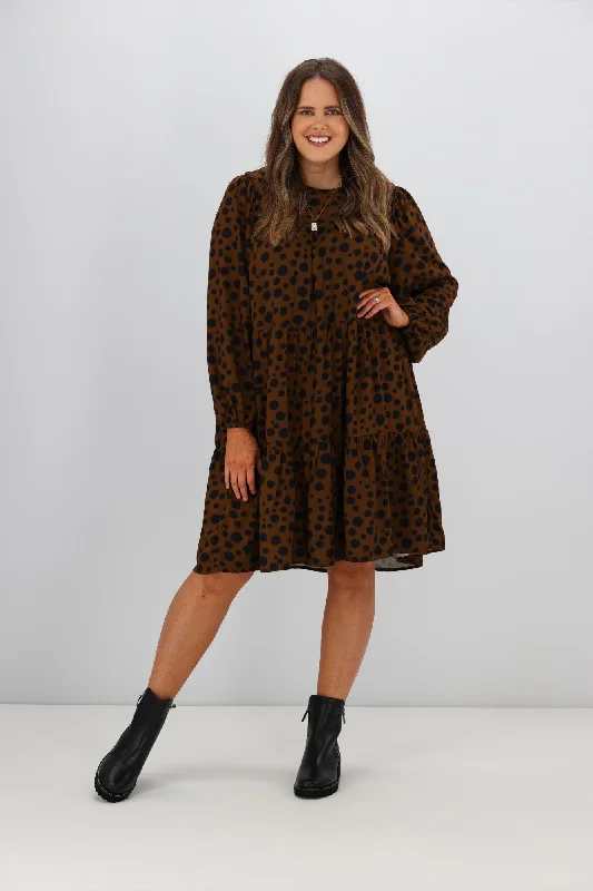 Stella + Gemma Prudence Dress Choco Cheetah