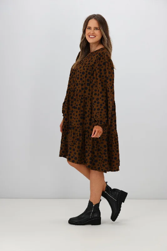 Stella + Gemma Prudence Dress Choco Cheetah