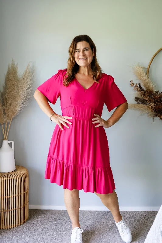 Sunday Boho Amber Dress Magenta