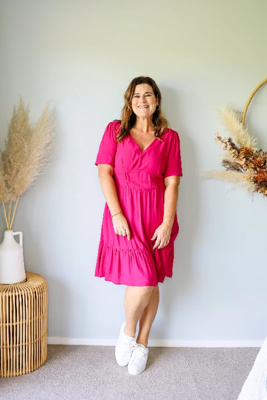 Sunday Boho Amber Dress Magenta