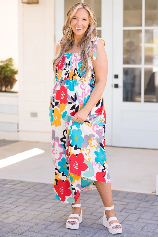 Under The Orange Tree Dress, Red