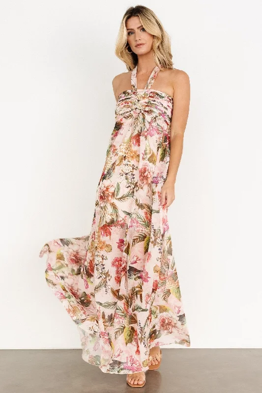 Valencia Maxi Dress | Blush Multi Floral